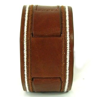 Fossil horlogeband JR8567 Leder Bruin + bruin stiksel