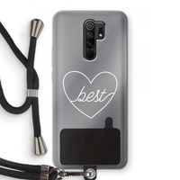 Best heart pastel: Xiaomi Redmi 9 Transparant Hoesje met koord