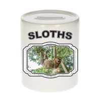 Dieren hangende luiaard spaarpot - sloths/ luiaarden spaarpotten kinderen 9 cm