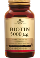 Solgar Biotine 5000 mcg Capsules