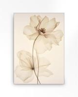 Urban Cotton Wandkleed White Flowers - thumbnail