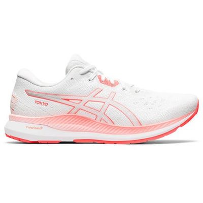 ASICS EvoRide Tokyo hardloopschoenen wit/oranjerood ASICS EvoRide Tokyo hardloopschoenen wit/oranjerood