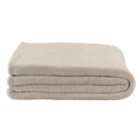 Leen Bakker - Plaid Duuk - 130x160 Cm - Polyester - Beige