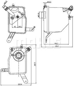 Expansietank, koelvloeistof MAHLE, u.a. für BMW