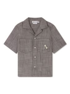 Bonpoint chemise Fabri à logo brodé - Gris