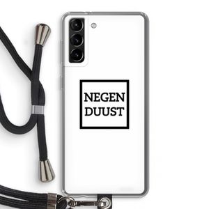 Negenduust vierkant: Samsung Galaxy S21 Plus Transparant Hoesje met koord