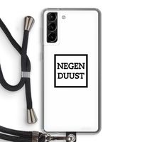 Negenduust vierkant: Samsung Galaxy S21 Plus Transparant Hoesje met koord