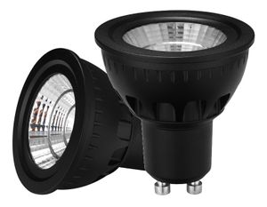 LED GU10 spot - 5W - Dimbaar op kleur (2000-3000K) - 45 graden - zwart