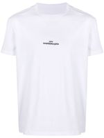 Maison Margiela t-shirt en coton à logo Distorted - Blanc