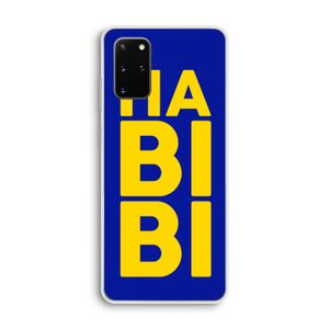 Habibi Blue: Samsung Galaxy S20 Plus Transparant Hoesje