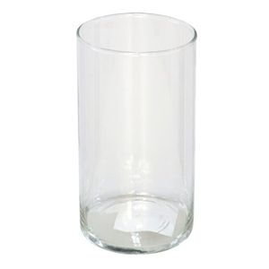 Bloemenvaas cilinder - helder glas - D10 x H25 cm
