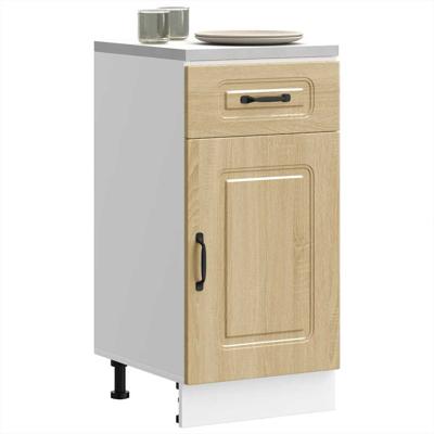 Keuken onderkast Kalmar bewerkt hout sonoma eikenkleurig