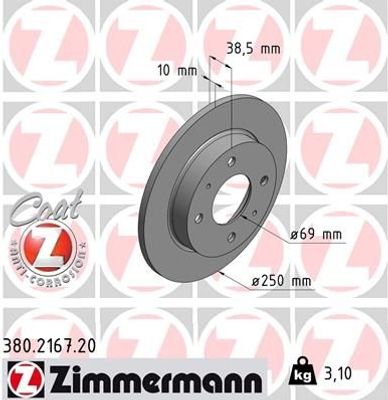 Remschijf Coat Z 380216720