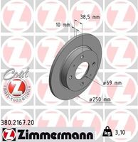 Remschijf Coat Z 380216720
