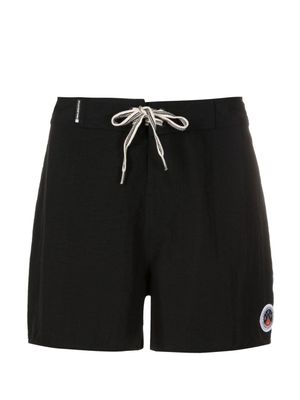 Osklen short de bain à taille élastiquée - Noir
