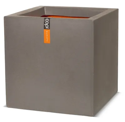 Pot vierk smooth nl 30x30x30 taupe