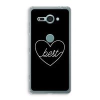 Best heart black: Sony Xperia XZ2 Compact Transparant Hoesje Best heart black: Sony Xperia XZ2 Compact Transparant Hoesje