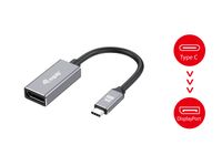 Equip 133493 video kabel adapter 0,15 m USB Type-C DisplayPort Zwart, Grijs - thumbnail