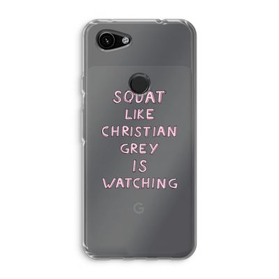 Christian Grey: Google Pixel 3a Transparant Hoesje