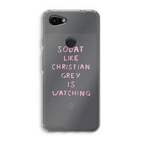 Christian Grey: Google Pixel 3a Transparant Hoesje
