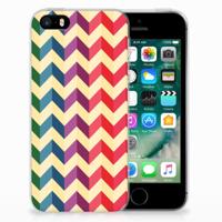 Apple iPhone SE | 5S | TPU bumper | Zigzag Multi Color