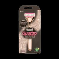 Wilkinson Quattro scheerapparaat women vintage rose gold 1 Stuks