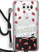 Don't forget to have a great day: LG V30 Transparant Hoesje met koord
