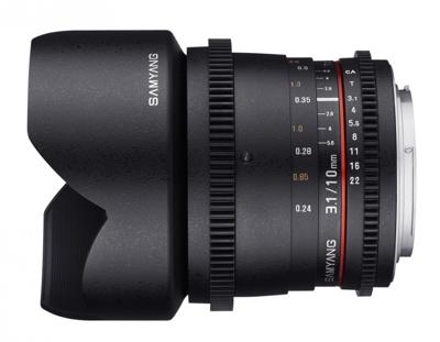 Samyang 10mm T3.1 VDSLR ED AS NCS CS II Sony A