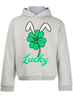 Natasha Zinko hoodie à imprimé graphique - Gris