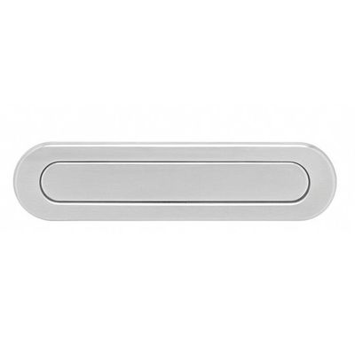 Intersteel Brievenbus ovaal met veer geborsteld RVS