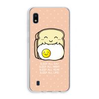 Sleep All Day: Samsung Galaxy A10 Transparant Hoesje