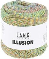 Lang Yarns Illusion 0004 Geel/Roze/Lichtgroen/Aqua