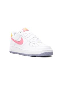 Nike Kids baskets Air Force 1 'Coral Chalk/Laser Orange' - Blanc