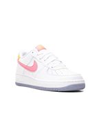 Nike Kids Air Force 1 Low "Coral Chalk/Laser Orange" sneakers - Blanc