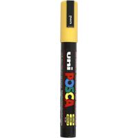 Uni-Posca Posca marker, afm pc-5m, lijndikte 2,5 mm, medium, geel, 1 stuk