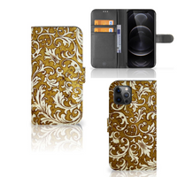 Wallet Case Apple iPhone 12 Pro Max Barok Goud - thumbnail