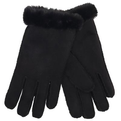 So Dutch Dames Suedine Handschoenen Zwart