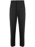 Dolce & Gabbana pantalon fuselé à motif de chevrons - Noir