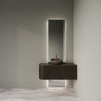 Badkamermeubelset Gliss Design Alluro 100 cm Rechts Charcoal