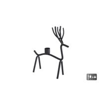 CosyDecor Kandelaar hert metaal 14x7x21cm