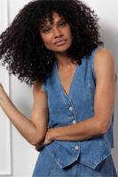 Studio Anneloes Gizel Denim Gilet 12881 Gilets 6600 Light Blue Studio Anneloes Gizel Denim Gilet 12881 Gilets 6600 Light Blue