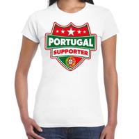 Portugal supporters t-shirt - wit - voor dames - Portugal - landen shirts - kleding - sport