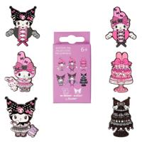 Paramount by Loungefly Enamel Pins Blind Box My Melody and Kuromi Pink and Black Assortment (12)
