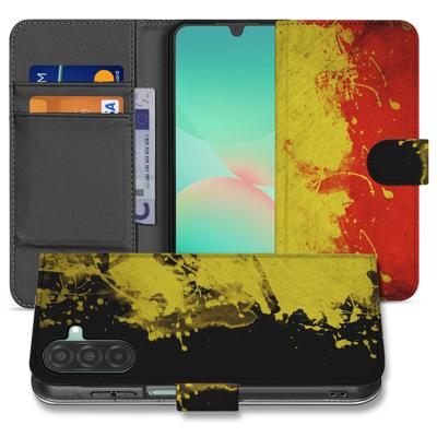 Samsung Galaxy A17 Bookstyle Hoesje Belgische Vlag Met Pasvak