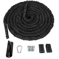 Zenzee Battle Rope - Workout Rope - Fitness Rope - Fitness Touw - 9m - 12 kg - Muuranker