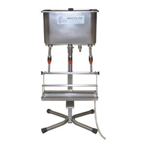 afvultoestel inox 3 bekken laag model bier