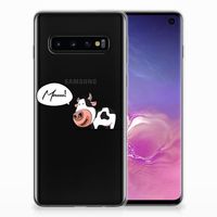 Samsung Galaxy S10 Telefoonhoesje met Naam Cow