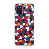 Colored Giraffe: Samsung Galaxy A03s Transparant Hoesje