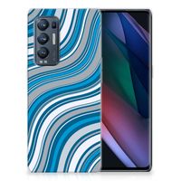 OPPO Find X3 Neo TPU bumper Waves Blue - thumbnail