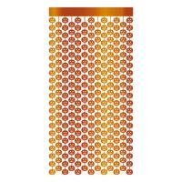 Halloween thema party deurgordijn metallic - pompoenen - oranje - 100 x 200 cm - thumbnail